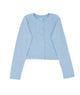 FBZ Girls Binx Hacci Lounge Cardigan Distressed/seasonal girls FBZ Flowers By Zoe Light Blue Y/S (7/8)
