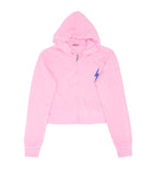 Firehouse Girls Violet Bolt Zip Hoodie Ice Pink Girls Casual Tops Firehouse Ice Pink Y/S (7/8)