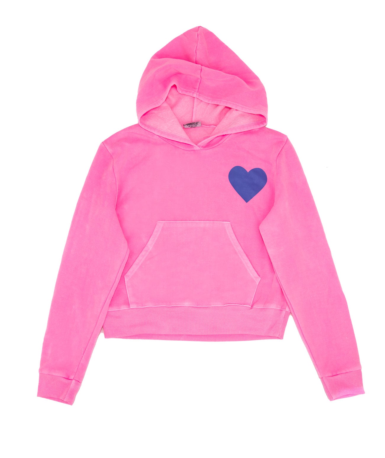 Firehouse Girls Violet Heart Pocket Hoodie Neon Pink Girls Casual Tops Firehouse Neon Pink Y/4