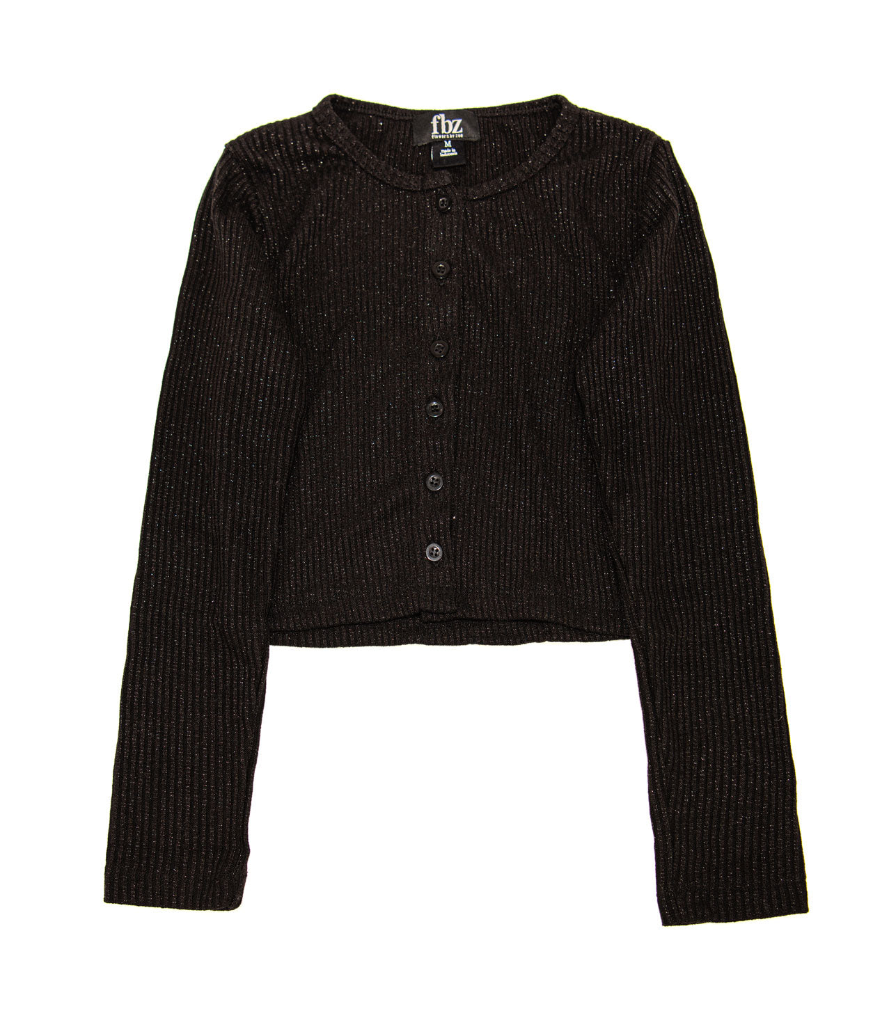 Girls Teen & Pre Teen FBZ Elsa Rib Sparkle Cardigan