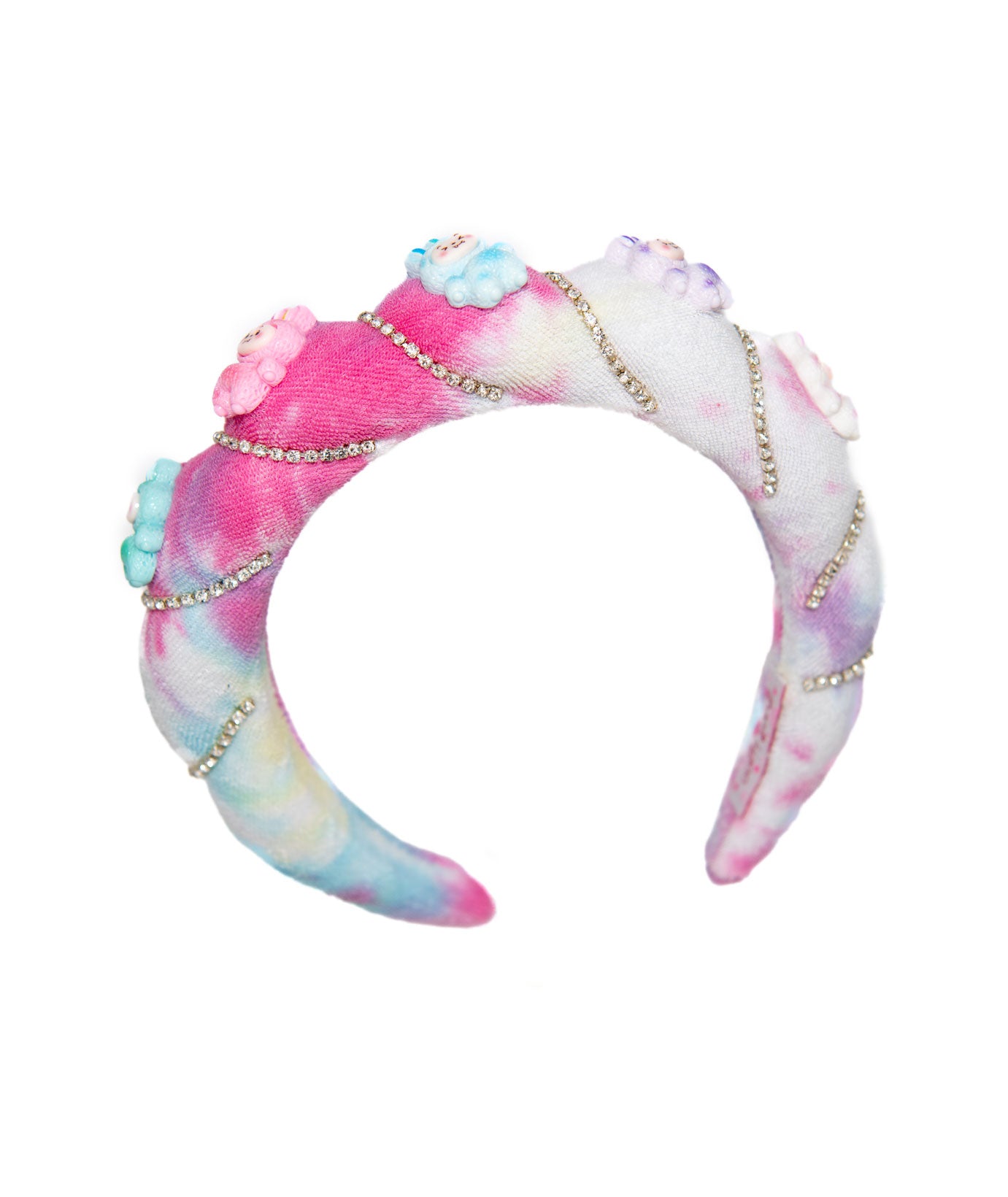 Bari Lynn Spa Headband Crystallized Tie Dye With Cutesters Accessories Bari Lynn Tie Dye