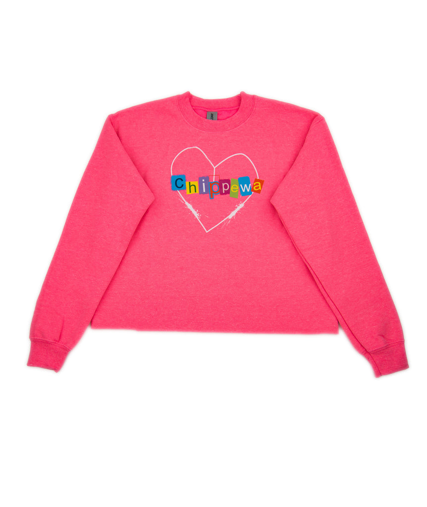 Mean Girls Neon Pink Cropped Camp Sweatshirt Custom Frankie's Custom Shop   