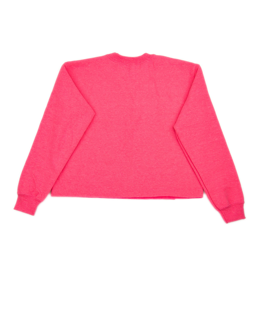 Mean Girls Neon Pink Cropped Camp Sweatshirt Custom Frankie's Custom Shop   