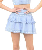 Katie J NYC Girls Julie Skirt Girls Casual Bottoms Katie J NYC Lavender Y/S (7/8)