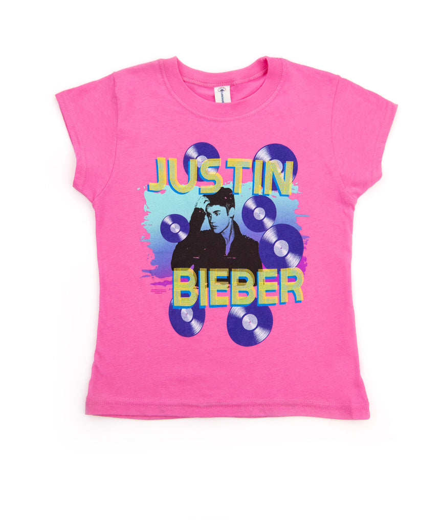Justin Bieber Records Kids Tee Girls Casual Tops Frankie's Exclusives   