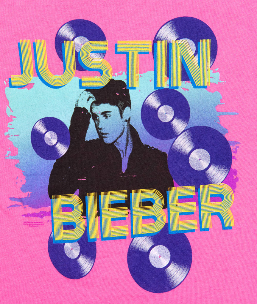 Justin Bieber Records Kids Tee Distressed/seasonal girls Frankie's Exclusives   