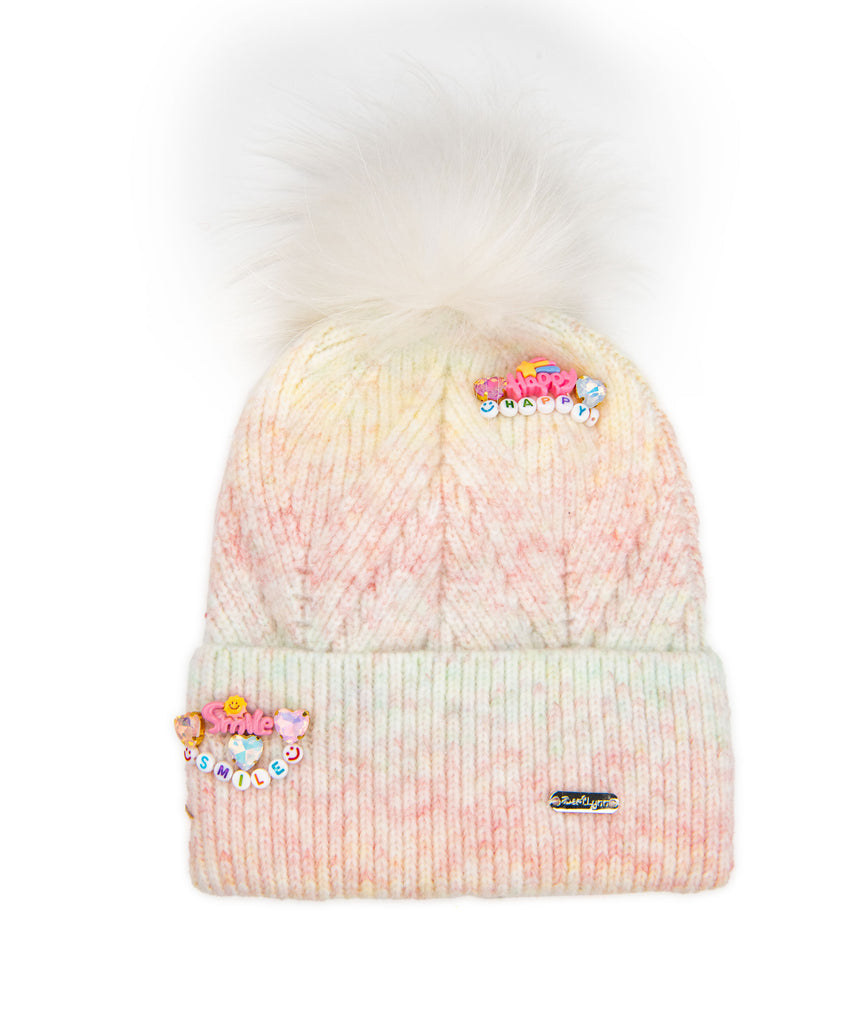 Bari Lynn Rainbow Smile Winter Hat Accessories Bari Lynn   