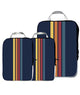 Set of 3 Packing Cubes - Blue Multicolor Stripe Accessories Keep It Striped