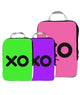 Set of 3 Packing Cubes - Purple, Pink and Green XO Accessories Keep It Multi