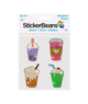 Sticker Beans Sip Sip Hooray Sticker 4 Pack