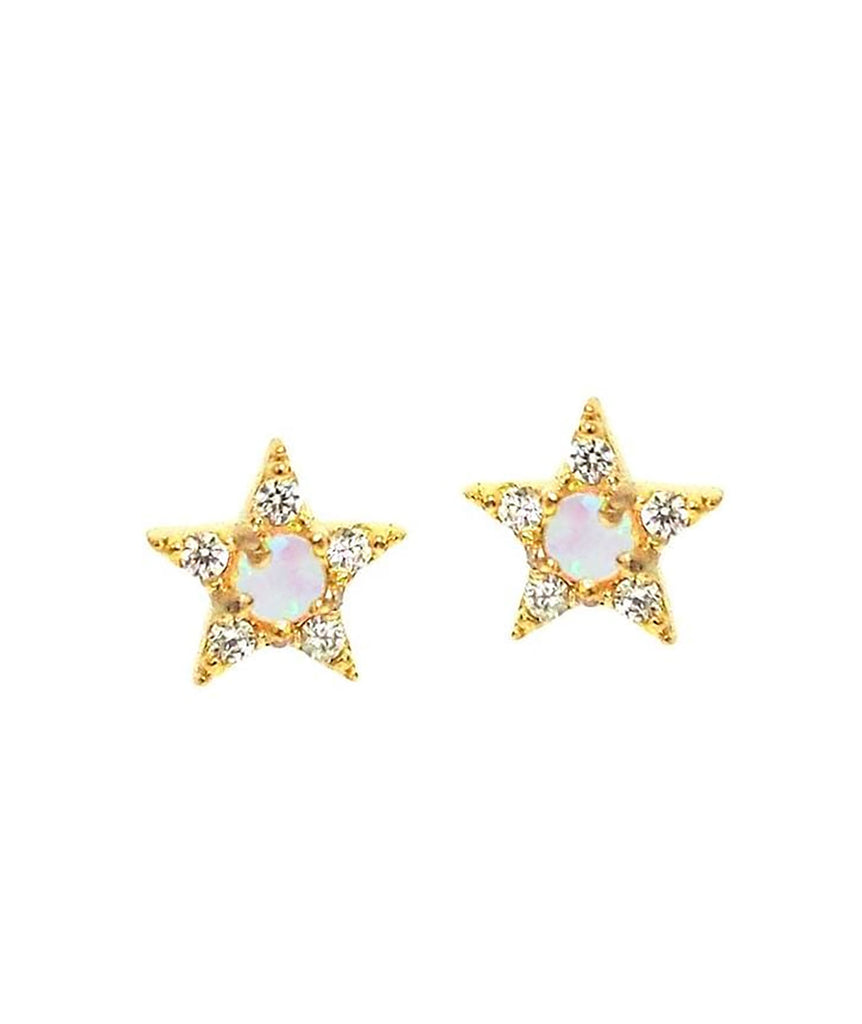 TAI CZ Star Opal Center Studs Jewelry - Trend TAI   