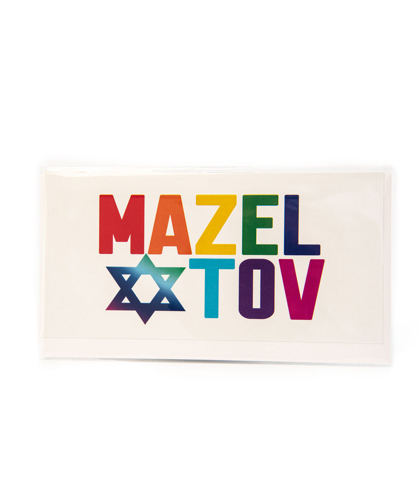 Mazel Tov Rainbow Greeting Card Accessories Sunny Marshmallow   