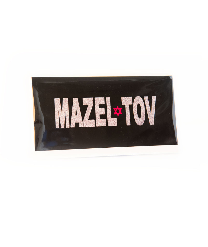 Mazel Tov Black/Silver Greeting Card Accessories Sunny Marshmallow   