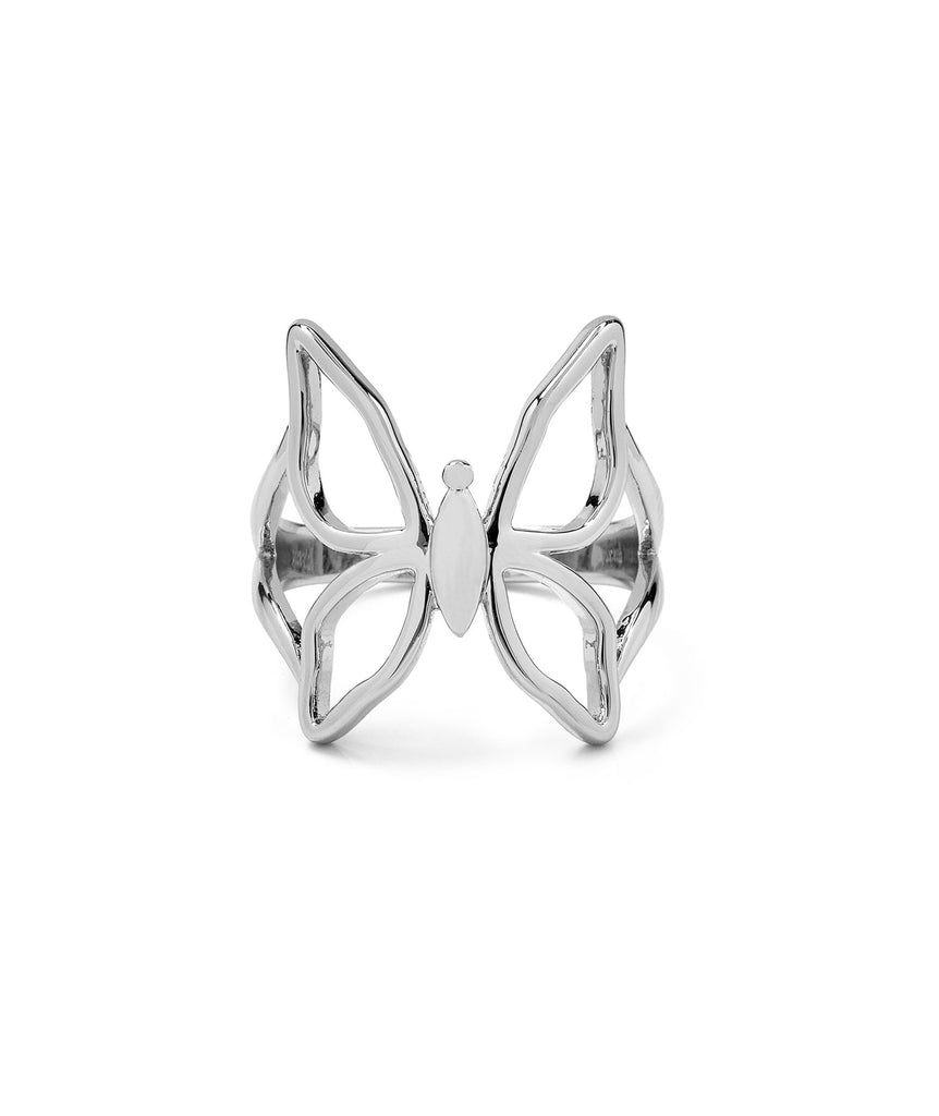 Pura Vida Ring Silver Butterfly Kiss Jewelry - Trend Pura Vida   