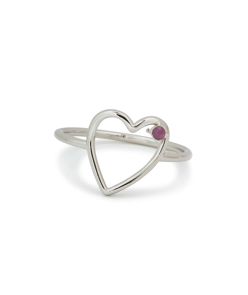 Pura Vida Ring Silver Sweetheart Stone Jewelry - Trend Pura Vida   