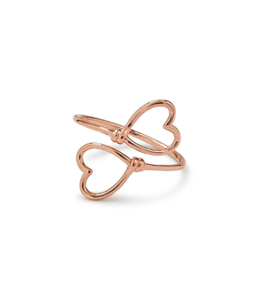 Pura Vida Ring Rose Gold Heart Wire Wrap Jewelry - Trend Pura Vida   