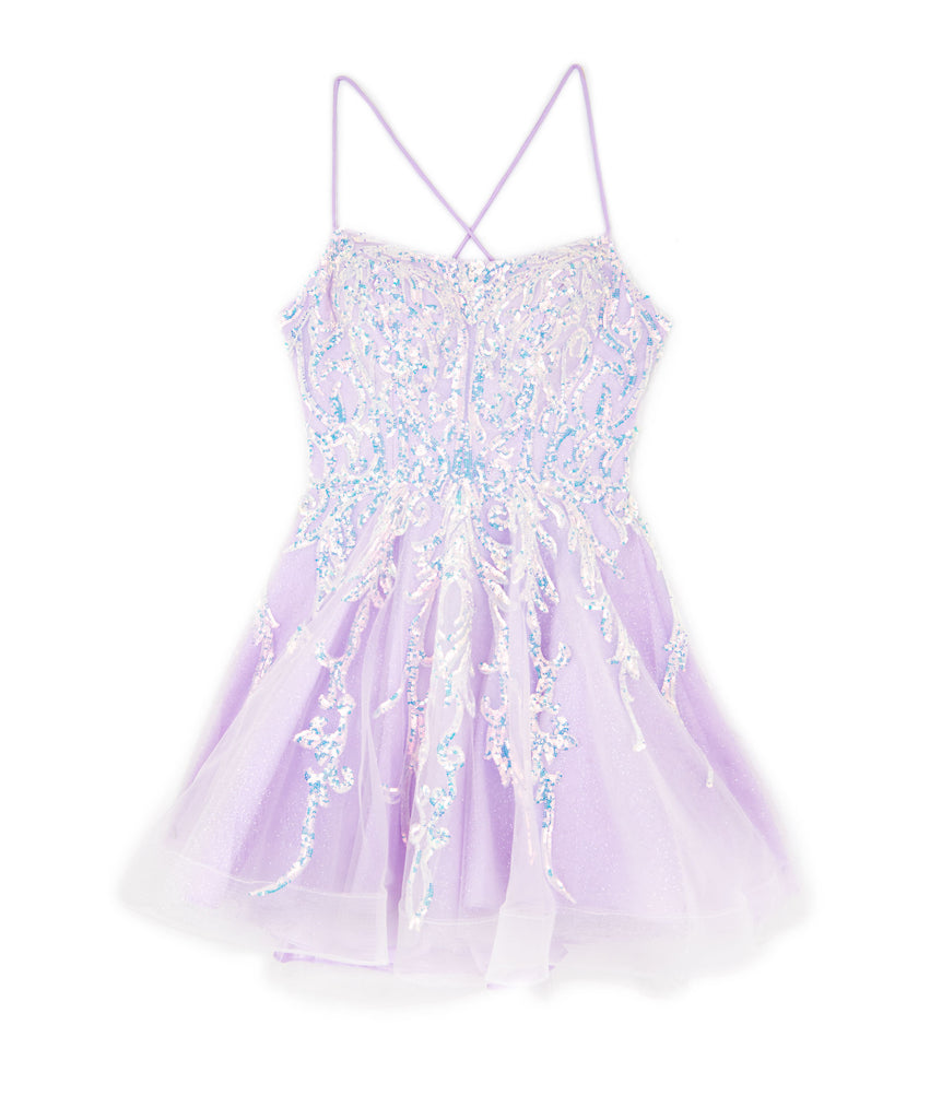 Alyce Women Opal Lilac Sparkly Sequin Party Dress Girls Special Dresses Alyce   