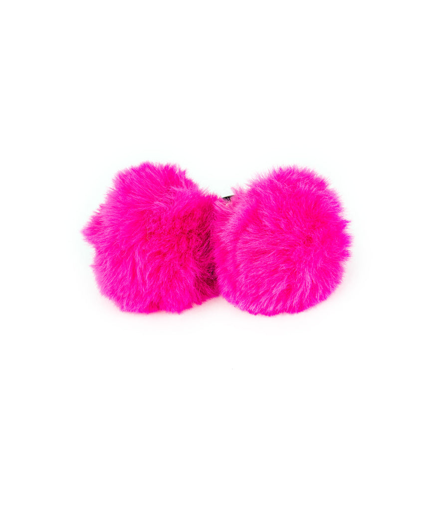 Pop Pom Hair Ties Distressed/seasonal accessories Frankie's Exclusives Pink  