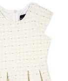 By Debra Girls Ali Ivory Rose Cap Sleeve Box Pleat Dress Girls Special Dresses By Debra