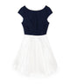 Jovani Girls Audrey Dress Navy/White Girls Special Dresses Jovani Multi Y/S (7/8)