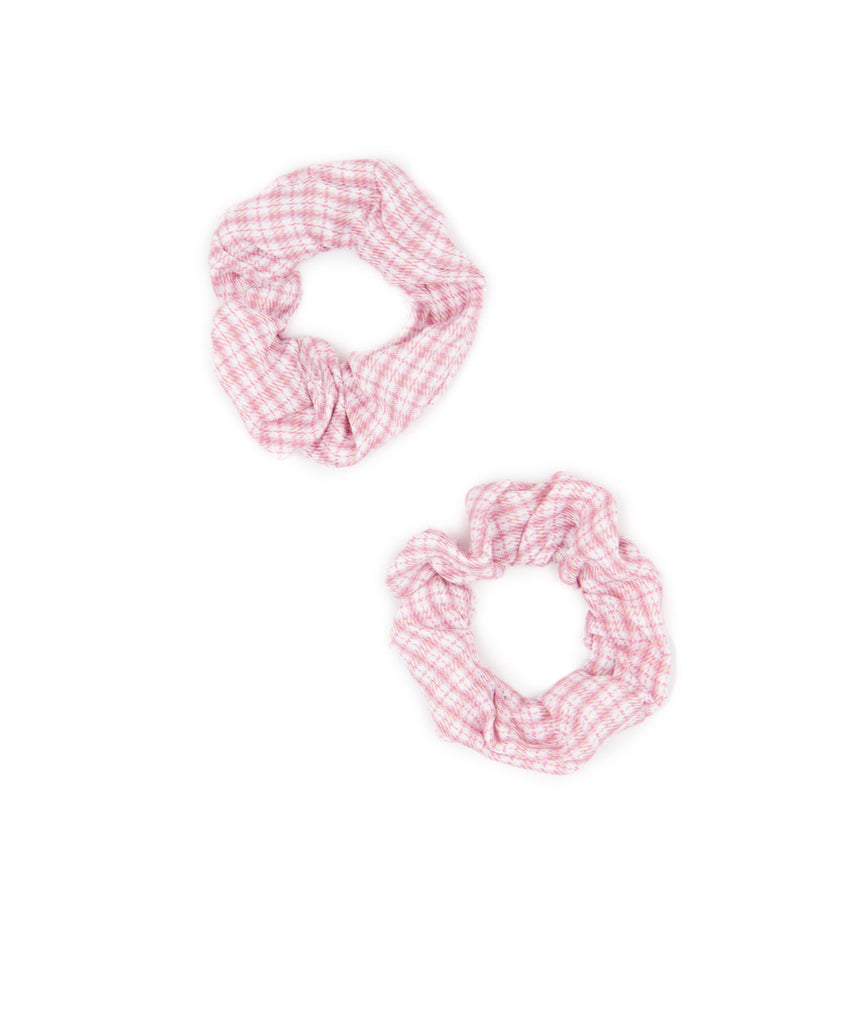 Assorted Pink Patterns and Textures Scrunchies Accessories Frankie's Exclusives Plaid  