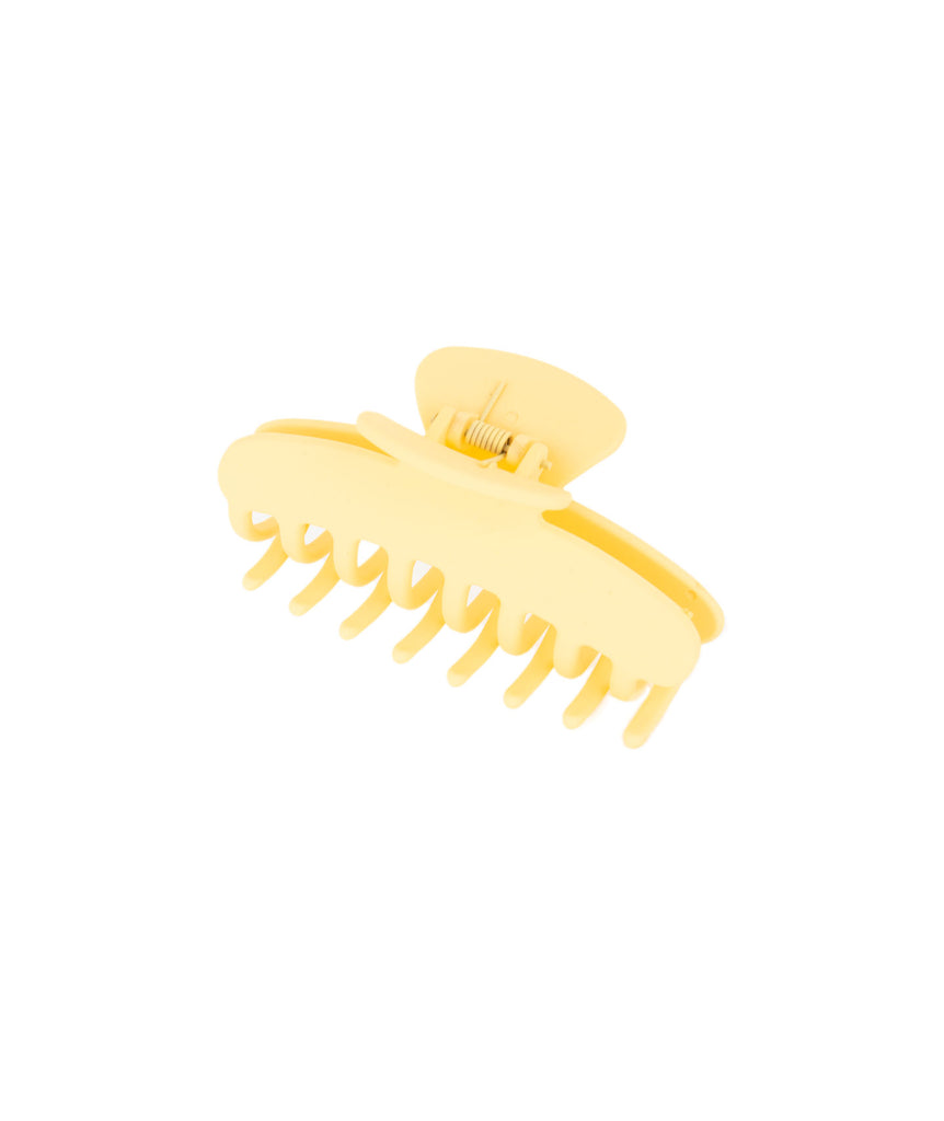 Matte Neon Claw Hair Clips Accessories Frankie's Exclusives Light Yellow  