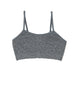 Malibu Sugar Girls Bra Cami with Adjustable Straps Accessories Malibu Sugar Grey Y/S (7/8) 