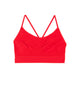 Malibu Sugar Girls Bra Cami with Shirring Accessories Malibu Sugar One Size Fits Most (Y/7-Y/14) Red 