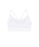 Malibu Sugar Girls Bra Cami with Shirring Accessories Malibu Sugar One Size Fits Most (Y/7-Y/14) White 
