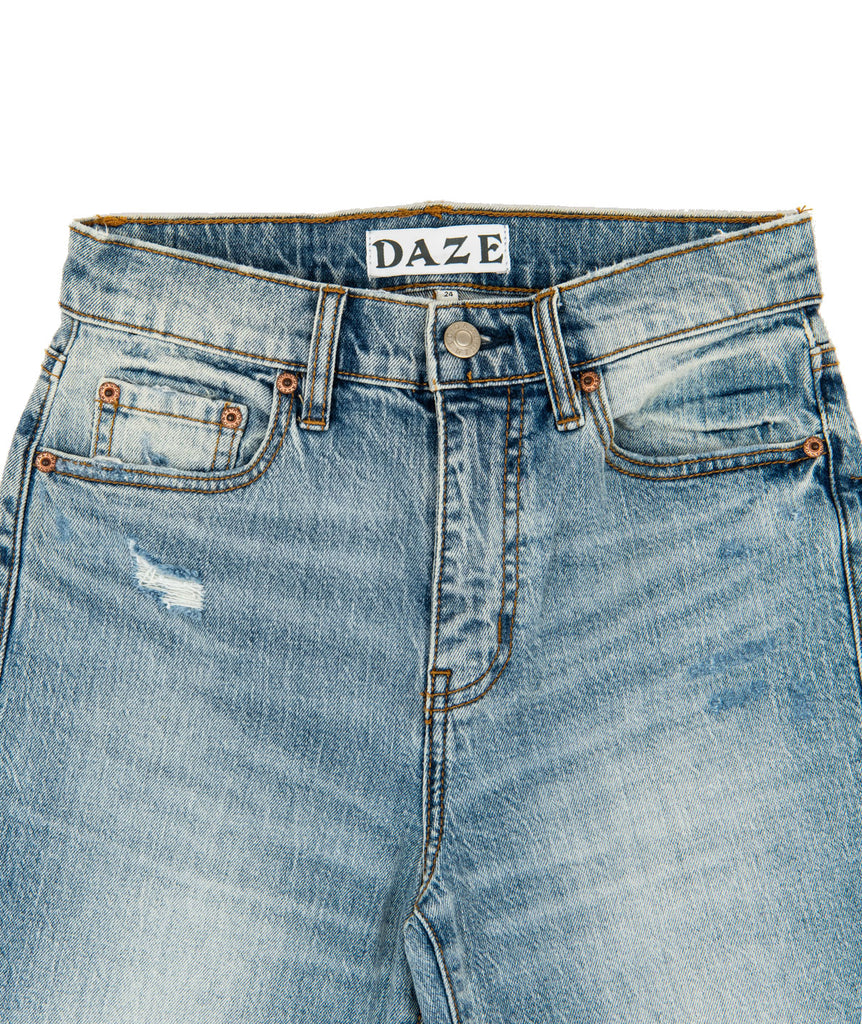Daze Women Straight Up High Rise Straight Jeans Flirt Womens Denim Daze   