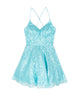 Alyce Women Baby Blue Sequin Lace Up Dress Girls Special Dresses Alyce Blue Juniors/Women 000