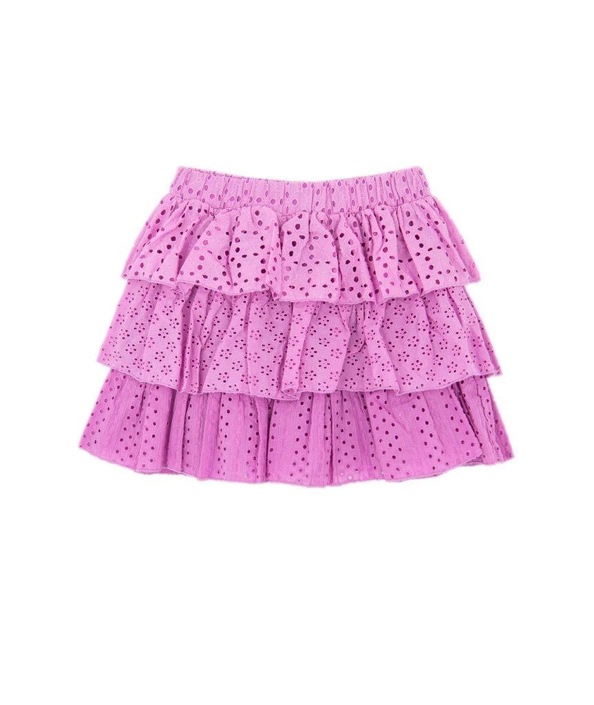 FBZ Girls Light Pink Eyelet Ruffle Skirt Distressed/seasonal girls FBZ Flowers By Zoe   