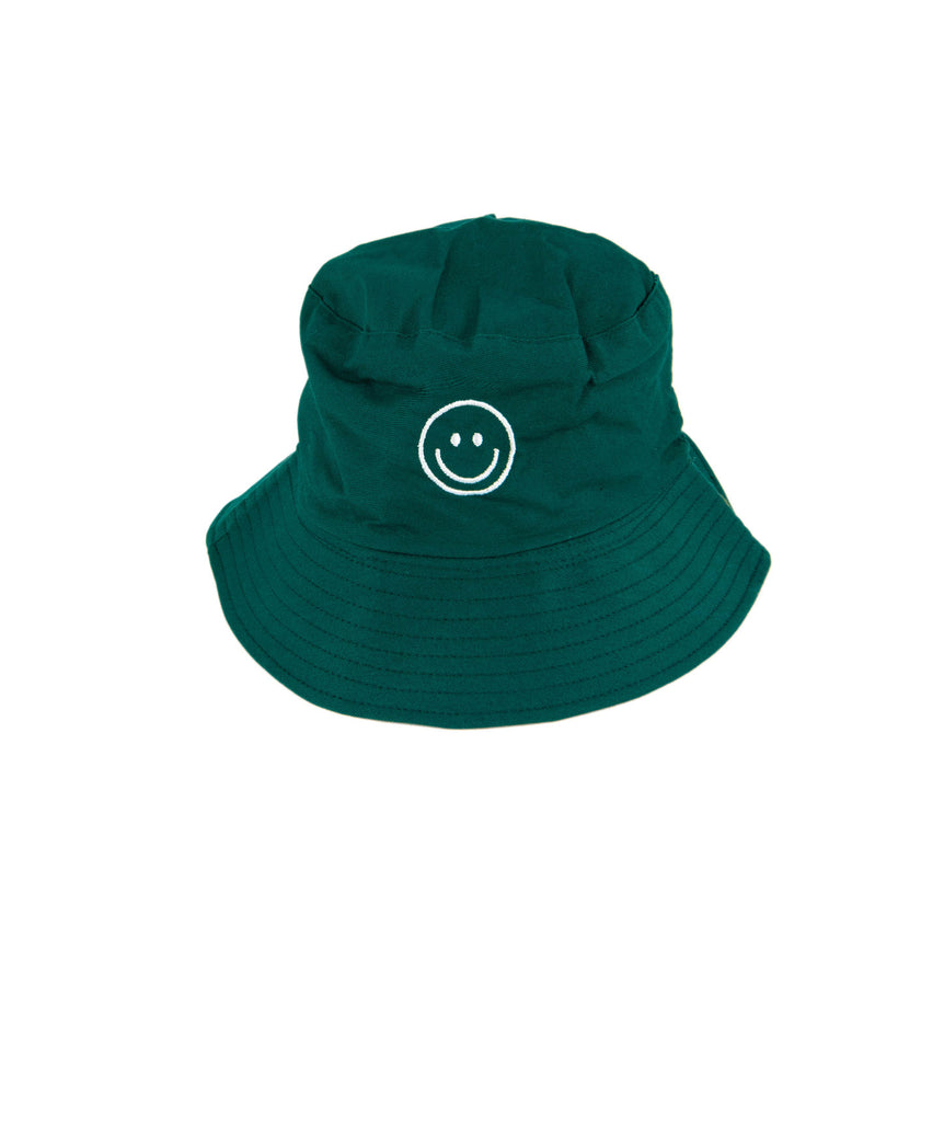 Smiley Bucket Hat Accessories Frankie's Exclusives Green  