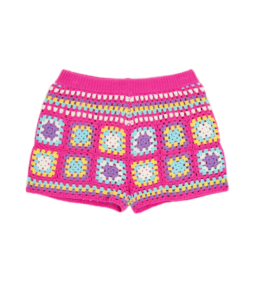 Design History Girls Pink Sugar Floral Crochet Shorts Distressed/seasonal girls Design History Girls   