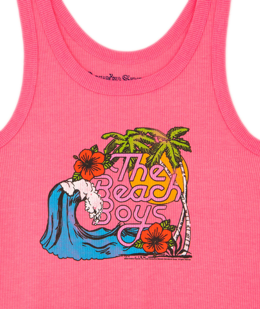 Rowdy Sprout Girls Beach Boys Crop Tank Girls Casual Tops Rowdy Sprout   
