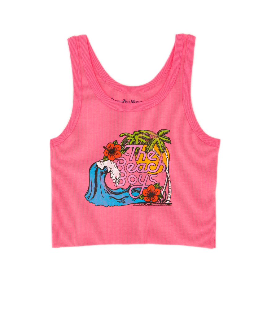 Rowdy Sprout Girls Beach Boys Crop Tank Girls Casual Tops Rowdy Sprout   