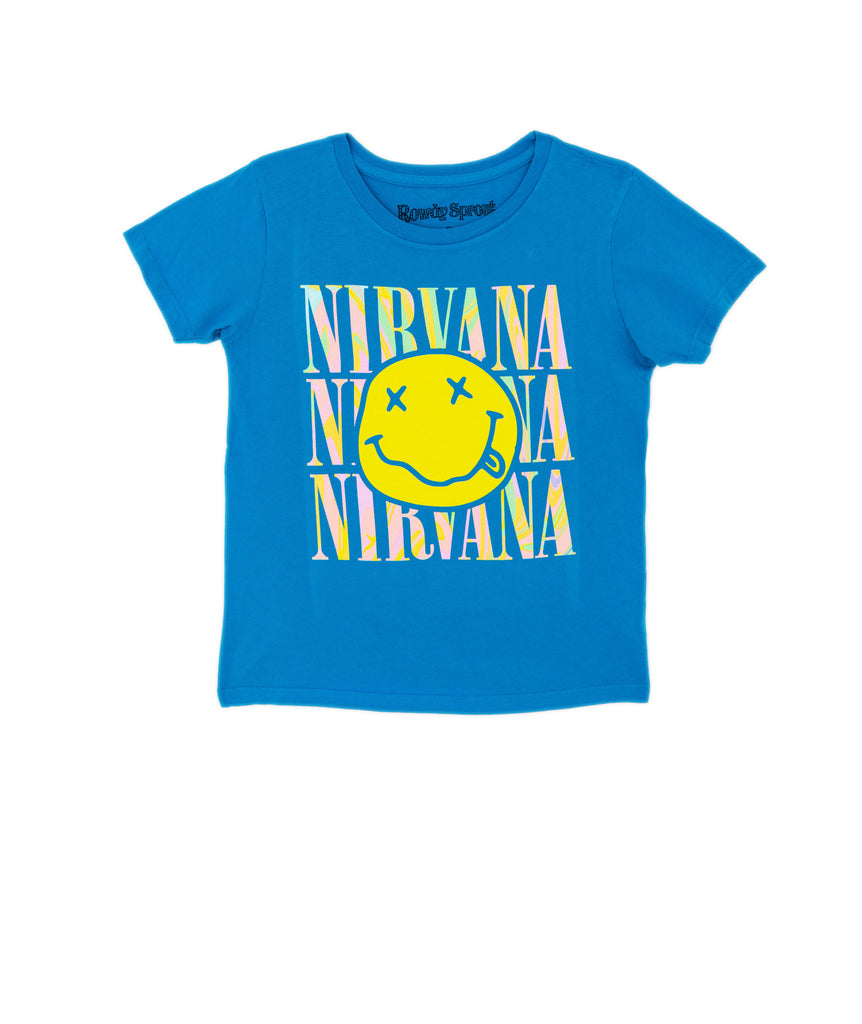 Rowdy Sprout Girls Nirvana Tee Girls Casual Tops Rowdy Sprout   