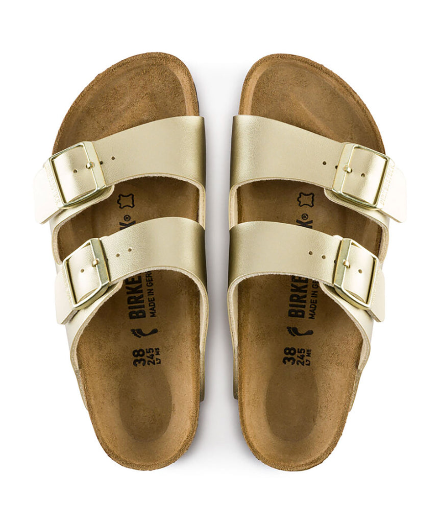 Birkenstock Arizona Electric Metallic Gold - Narrow Fit Distressed/seasonal accessories Birkenstock