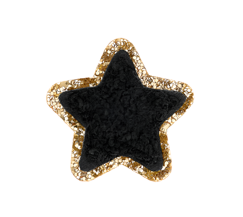Stoney Clover Mini Glitter Star Patch Accessories Stoney Clover Lane Noir  
