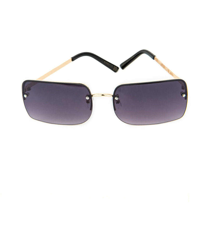 Rocky Wire Sunglasses Accessories Frankie's Exclusives Black/Gold  